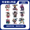 Comércio exterior roupas exclusivas impressão transferência de calor hot stamping anime japonês Dragon Ball personalidade camiseta volta adesivos decorativos DIY
