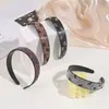 Diadema de Moda con Estampado de Leopardo y Pedrería, Diadema Negra Sencilla Antideslizante con Adorno de Pedrería para Mujer, Estilo de Lujo Ligero