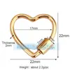 Acessórios para joias DIY mosquetão de parafuso micro-incrustado de cobre puro fivela ajustável para pulseira e colar