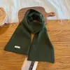 Bufanda Larga Lisa de Punto Color Maillard Nueva para Otoño e Invierno para Mujer Retro Simple Color Sólido Caliente para Cuello Venta al por Mayor
