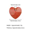 Colgante Corazón Facetado de Ágata de Cristal y Jade de 13 mm Material para Joyería DIY de Collares, Pulseras, Pendientes Accesorios Venta al por Mayor
