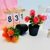 7 piñas grandes negras copa internacional pequeño jardín de bonsái balcón planta en maceta de simulación escritorio arreglos florales decorativos maceta