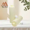 Garrafas de Plástico PE Personalizadas de 500ml Finas com Ombro Reto Podem Ser Equipadas com Vários Tipos de Tampas, Garrafas para Embalagem de Bebidas, Garrafas Vazias de Plástico de Grau Alimentício