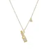 Nueva moda 2023 elegante cadena para la clavícula femenina diseño de nicho sentido del diseño estilo hip hop collar de lápiz labial collar estilo europeo y americano joyería