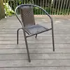 Tejido Personalizado de Respaldo de Silla de Ratán para Balcón Exterior y Jardín de Ocio, Silla de Ratán Sintético Impermeable