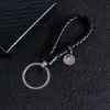 Llavero Creativo de Cordón de Cuero Tejido Hecho a Mano para Hombres, Mujeres, Parejas, Cadena para Llave de Coche Colgante Regalo Venta al por Mayor