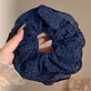 Scrunchie com vibe feminina, elástico de cabelo coreano fofo, acessório de cabelo estilo preguiçoso oversized, faixa de cabelo para coque