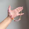 El Color Vintage es un Poema Fluido. Collar de Cadena para Clavícula con Cuentas de Flores de Colores