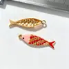 Pingente Colorido de Peixe Esmaltado em Liga para Joias DIY Acessórios Múltiplos Estilos Peixes Cartoon Charms Brincos Chaveiros Acessórios