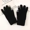 Guantes Táctiles para Pareja de Mujer Invierno Lindos para Ciclismo Protección contra Frío y Calor Engrosados y de Terciopelo Cinco Dedos Fabricante Venta al por Mayor