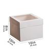 Cajas para Pasteles Amazon en Stock, Cajas para Repostería, Cajas para Pan, Nuevas Cajas para Pasteles de Cumpleaños Estilo Ventana, Cajas para Empaque de Postres para Hornear