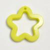 30mm cor acrílica com furo estrela de cinco pontas verão Diversão Infantil pingente chaveiro pingente material diy jóias acessórios