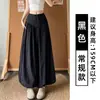 Calça Lanterna Floral Preta para Mulheres, Novo Estilo Verão 2026, Estilo Preguiçoso Petite, Calça Casual de Pernas Largas de Seda Gelada