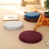 Moxibustión redonda de coco futón instrumento para sentarse cojín de lino cojín de suelo tapete de meditación tatami tapete de meditación estático