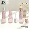 Pedido Jinze: Tapa Plana/Tapa de Rosca, Botella Plana Redonda Irregular, Botella de Petg, Tubo para Brillo de Labios, Material de Empaque de Tubo Vacío de Plástico
