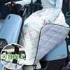 Para-brisa de Carro Elétrico Para-brisa de Motocicleta Casaco Joelheira Quente Acolchoada para Perna Saia com Forro de Lã Avental à Prova de Vento