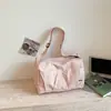 Bolsa de Gimnasio Ligera de Color Sólido para Mujer, Gran Capacidad, Casual, Simple, Cruzada, para Abordar, Elegante, Versátil, Bolsa Deportiva para Natación