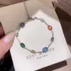 Pulseira Ajustável Redonda de Zircônia Super Brilhante, Luxo Leve, De Alta Qualidade, Pulseira Fashion e Simples, Design de Nicho, Joia de Mão para Mulheres