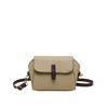 Bolsa Pequena Quadrada Simples de Cor Contrastante Feminina 2024 Inverno Nova Chegada Bolsa Pequena Elegante Multicolorida Versátil Popular Bolsa de Ombro Transversal