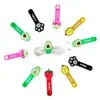 Hebilla de almacenamiento para auriculares, organizador de cables de datos, enrollacables tipo botón, organizador de cable de carga de teléfono de silicona con caricatura linda