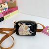 Bolsa de Ombro de Desenho Animado para Meninos e Meninas, Mini Bolsa Transversal Estilosa de Capivara para Crianças, Nova Carteira de Moedas para Crianças