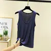 Nuevo Top sin Mangas de Modal para Mujer Tallas Grandes, Camiseta Base Delgada Holgada de Verano Talla Grande, Top Versátil para Estar en Casa