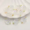 Cuentas Dispersas de Hielo Transparente Estilo Antiguo, Cuentas de Vidrio con Flor en Degradado, Materiales para Cuentas de Pulseras DIY, Accesorios Hechos a Mano para Pendientes