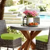 Uau! Almofada de Esponja Espessa em Forma de U para Aumento de Altura de Cadeira de Jantar, Almofada Impermeável e Resistente ao Sol em Forma de Ferradura para Sofá de Cadeira de Rattan para Exterior