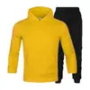 Suministro directo de fábrica otoño e invierno marca de moda para hombre suéter traje de suéter para hombre con capucha suéter más terciopelo para parejas suéter de color liso
