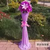 Columna de flores para pasillo de boda nuevo estilo arco de flores decoración de boda accesorios de decoración de pasillo columna de flores guía apertura de ceremonia de flores columna de flores de bienvenida