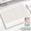 Caderno Espiral Flip-Up Horizontal B5, Caderno Espesso com Seções, Caderno Simples de Linha Horizontal Grid para Correção de Erros para Estudantes
