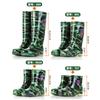 Zapatos de lluvia de camuflaje Jundeng para adulto, zapatos de agua de plástico, botas de lluvia cortas de caña alta, impermeables, antideslizantes, resistentes al desgaste, botas de agua, una generación de cabello