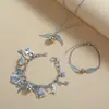 Venta al por mayor de fábrica Europeo y Americano Película y Televisión alrededor de Harry Potter pulsera Bola dorada brillante alas combinación set de pulseras