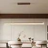 Lámpara colgante lineal vintage de estilo francés para comedor, lámpara colgante retro de espectro completo para mesa de comedor y barra de bar que protege los ojos