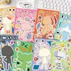 8 Piezas de Pegatinas de Collage de Gato Doro para Niños, Juguetes Creativos Educativos e Interesantes para Vestir Hechos a Mano, Materiales para Manualidades, Pegatinas Impermeables
