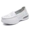 Zapatos de enfermería de otoño en stock para mujer, transpirables, resistentes al olor, antideslizantes, de suela suave, zapatos de trabajo de suela gruesa, venta al por mayor y dropshipping transfronterizo