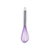 Batidor de Huevos de Silicona de 8 Pulgadas, 10 Pulgadas, 12 Pulgadas, Batidora de Huevos Casera, Gadget de Cocina, Espumador de Leche, Herramientas de Repostería
