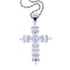 Nuevo collar de cruz de hip hop europeo y americano para hombres y mujeres, joyería de hip hop con personalidad de moda, disponible al por mayor.