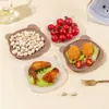 Plato para Huesos de Oso Lindo Platos para Snacks Caseros Galletas Plato para Frutos Secos Plato de Almacenamiento de Residuos de Comida de Escritorio Venta al por Mayor