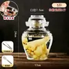 Frasco de Col encurtida de Sichuan Frasco de Vidrio Doméstico Antiguo Frasco Sellado Frasco de Verduras encurtidas Frasco de Fermentación de Chucrut Olla para Verduras encurtidas