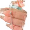 Versión coreana de pulsera de diamantes flash para mujer estilo ins de lujo ligero super hada diseño de media pulsera media pulsera modelo 2023