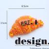 Nueva simulación croissant hamburguesa pastel resina comida grande juego DIY accesorios para refrigerador directo de fábrica
