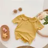 Ropa de Verano para Mujer y Niños Camiseta de Manga Corta Bebé Elegante Infantil Personalizada Marca de Moda Cuello de Muñeca Coreano Camisa Polo Modal