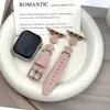 [Correa] Adecuada para Correa Apple S12Iwatch S10987Se Trébol de Cuatro Hojas Patrón de Lichi Pulsera de Lujo Ligero para Mujer
