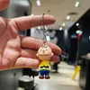 Llavero de cachorro lindo de dibujos animados, muñeco de plástico blando tridimensional, accesorio para mochila, llavero de coche, regalo pequeño, venta al por mayor