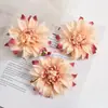 Cabeças de Flores Dália de Seda Sintética, Realistas e Vivas, Adequadas para Decorações de Casamento DIY, Feitas à Mão, Adequadas para