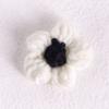 Broche feito à mão em malha Puff Flower Hyun Estilo elegante Acessórios de renda Gancho de mão Tecido Flor Acessórios de roupas Acessórios