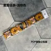 Bolsa Pop Empaquetada Individualmente con Asa Larga, Envuelto con Pañuelo de Seda, Pañuelo Pequeño de Satén Estampado, Cinta, Cinta de Regalo