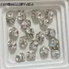 Rhinestones Blancos Grandes de Alta Calidad para Uñas, Bolas de Rhinestone Apiladas 3D Super Brillantes para Accesorios de Uñas