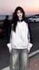 Sudadera Fina con Cremallera, Cuello Alto y Diseño Color Block para Mujer, Nueva Estilo Coreano para Primavera y Otoño, Chaqueta Cardigan Holgada Versátil para Estudiante